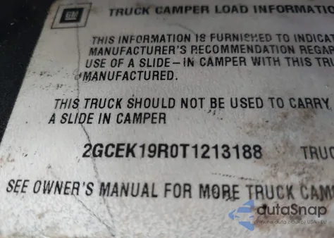 1996 Chevrolet Gmt-400 K1500 z USA, uszkodzony, nr VIN 2GCEK19R0T1213188